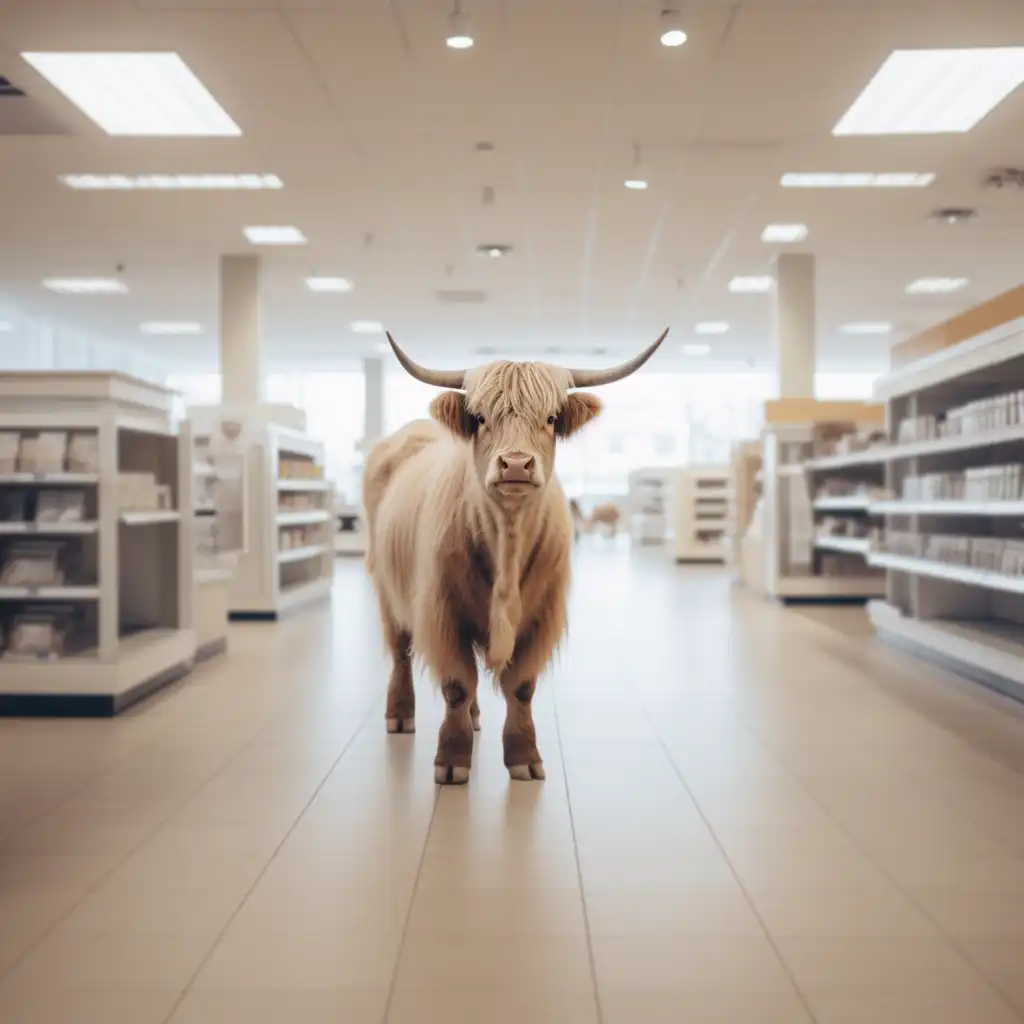 Highland Cow Shopping