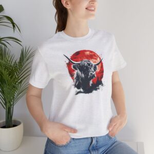 highland bull moon tshirt