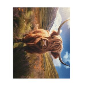 16x20 500pc Highland Cow Puzzle