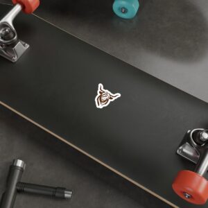 hcows sticker on skateboard