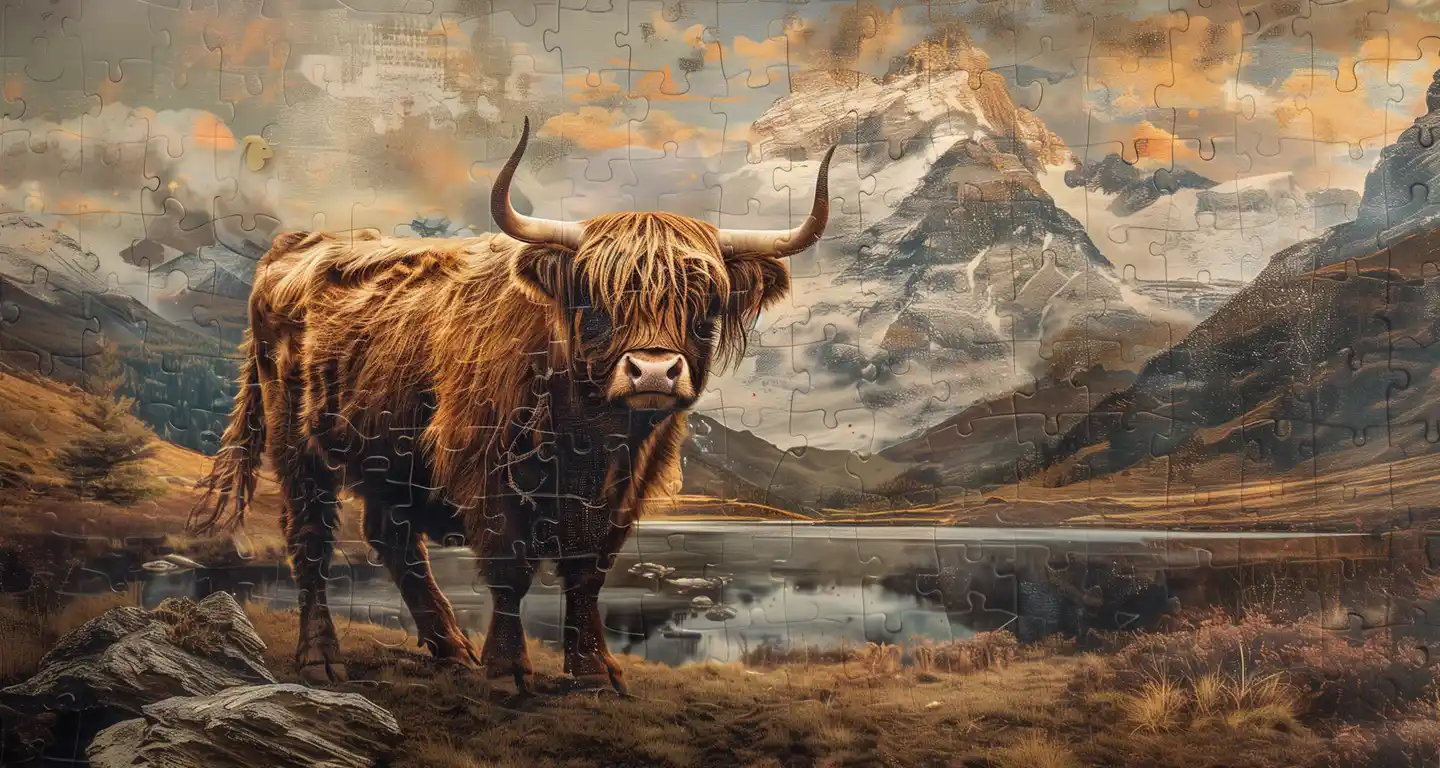 Puzzle per adolescenti Highland Cow 1000 pezzi per adulti | FindTheDeal
