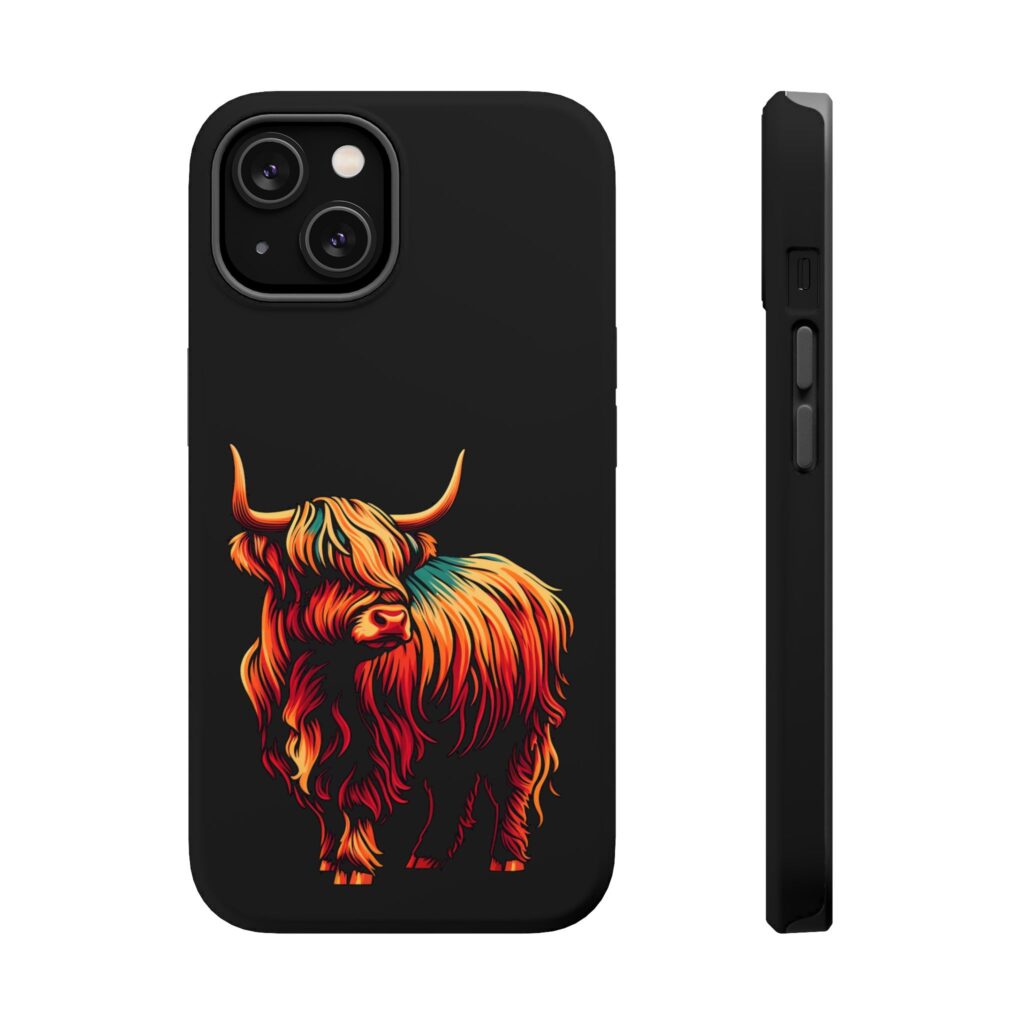 Highland cow iphone case