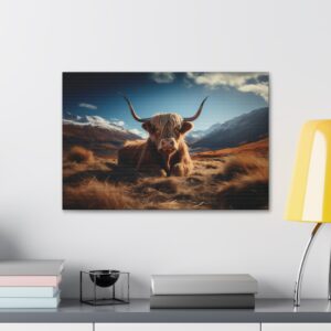 Highland Majesty Cow Canvas Print