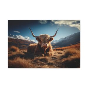 Highland Majesty Cow Canvas Print