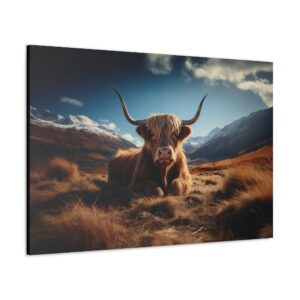 Highland Majesty Cow Canvas Print