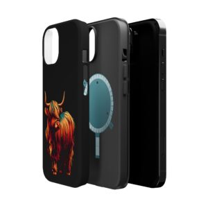 Magsafe compliant Highland cow iphone cases