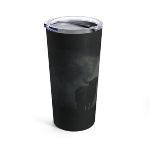 Moonlight Highland Cow Tumbler 20oz