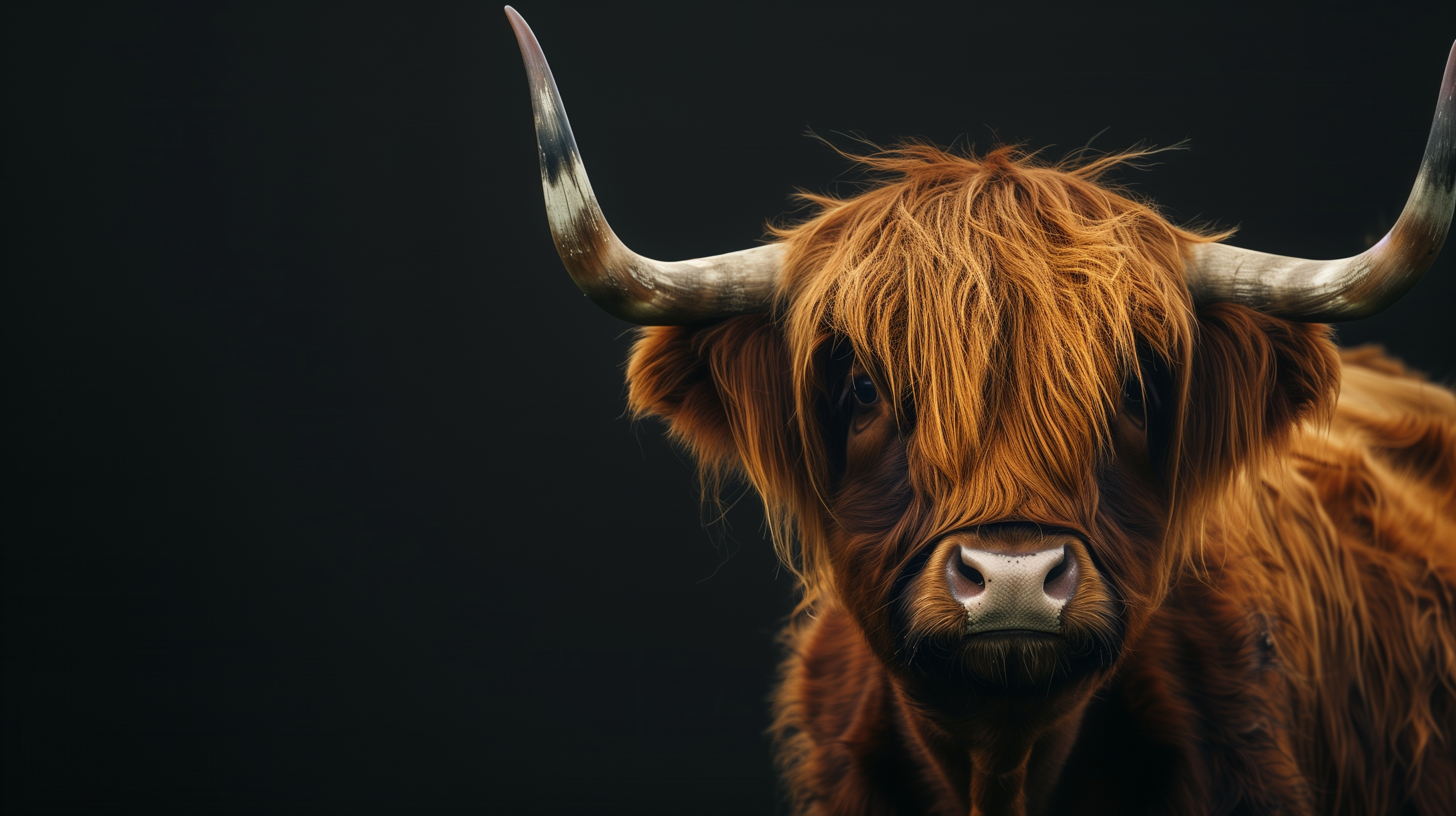 The protective fur covering highland cow eyes is referred to as the Dossan or Highland Cow bangs.