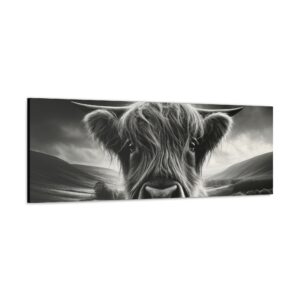 Wide Highland Gaze Canvas Art