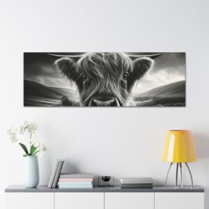 Wide Highland Gaze Canvas Art