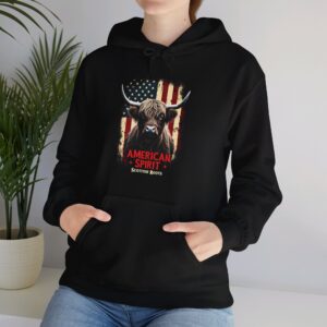 American Spirit, Scottish Roots - Highland Cow Hoodie / Sweatshirt