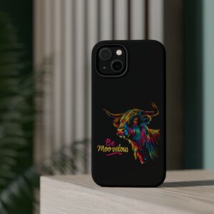 Be Moo-velous highland cow iphone case