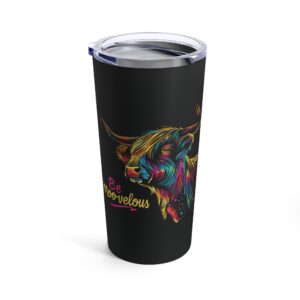 Be Moo-velous highland cow tumbler