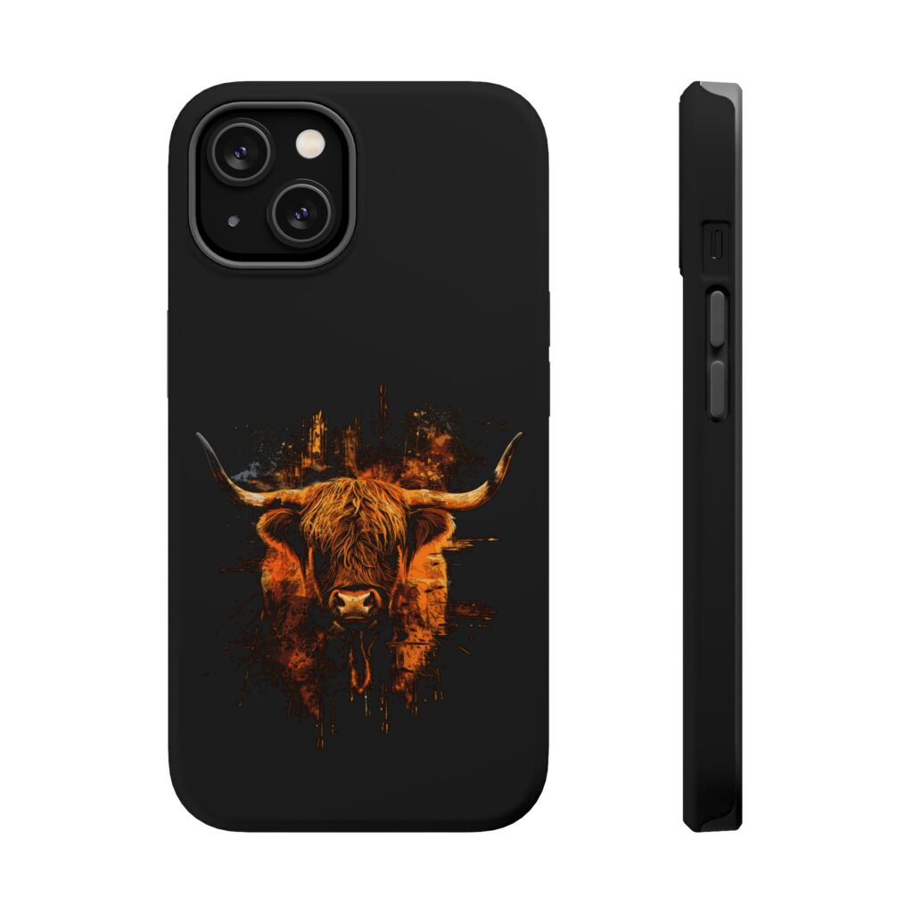 Designer highland cow iphone case