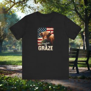 Freedom to Graze - Highland Cow T-shirt