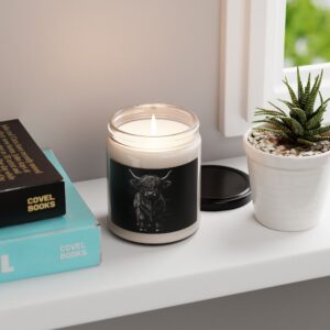 highland cow candle