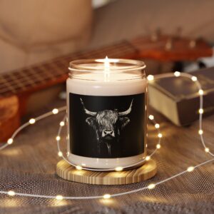 highland cow candle