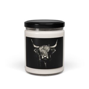 highland cow candle