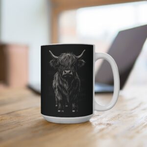 highland cow coffee mug