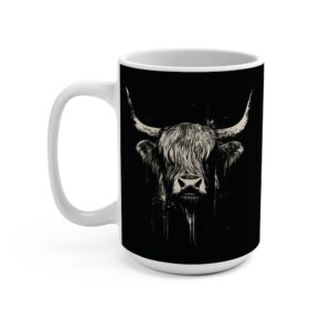 highland cow coffee mug