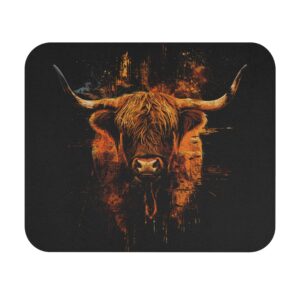 Highland Cow Designer Mouse Pad