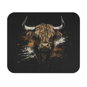 highland cow mouse pad