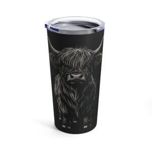 highland cow tumbler