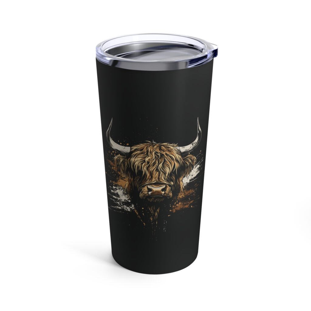 highland cow tumbler