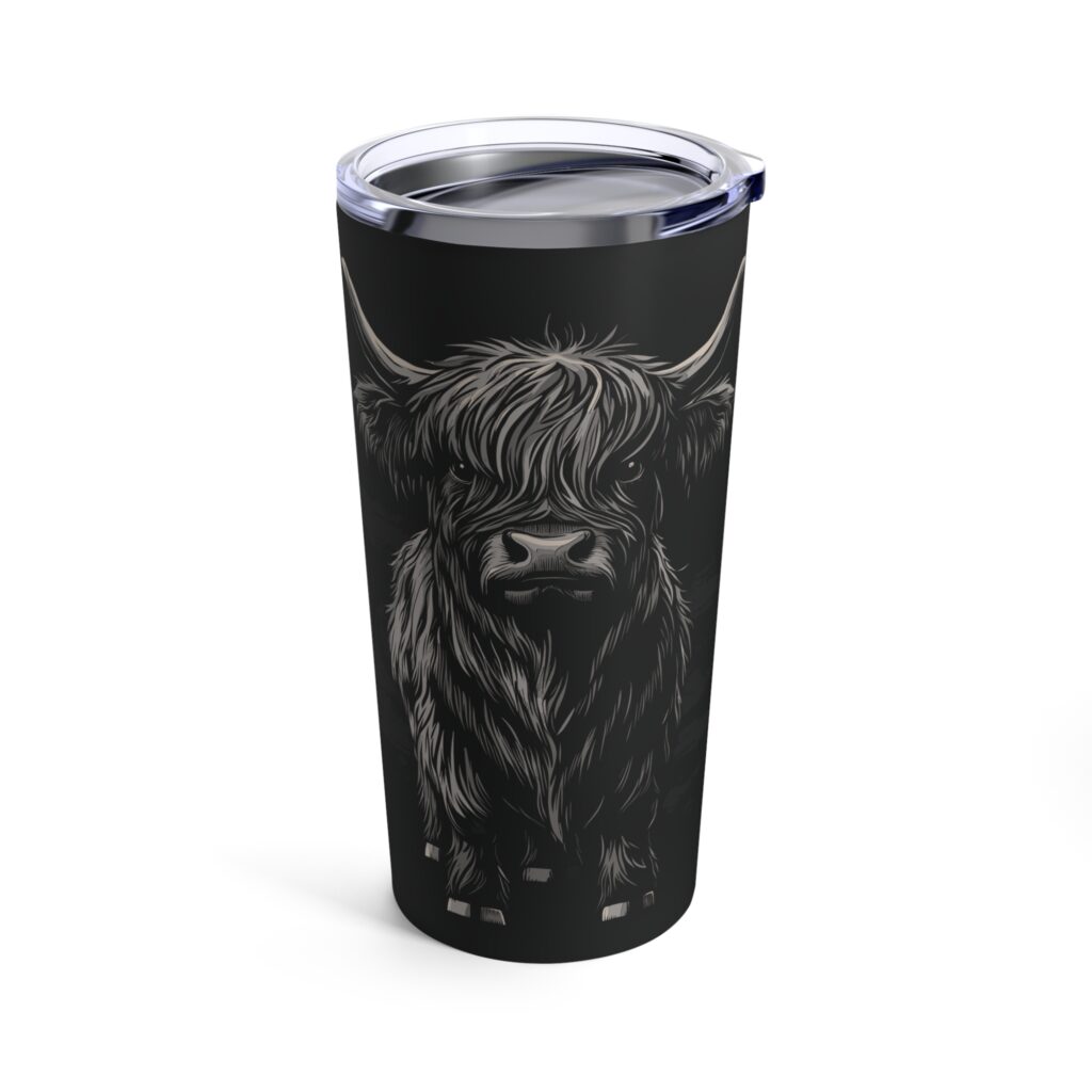 highland cow tumbler