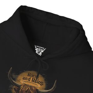 Horn's and Halos - Highland Cow Hoodie / Sweatshirt Horn's and Halos - Highland Cow Hoodie / Sweatshirt