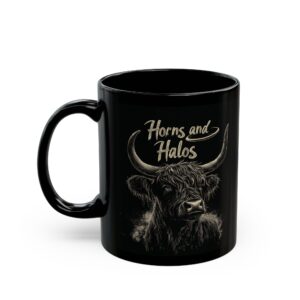 Horns and Halos Highland Cow Coffee Mug