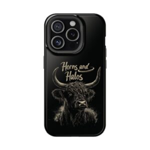 Horns and Halos Highland Cow iPhone Case