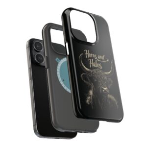 Horns and Halos Highland Cow iPhone Case