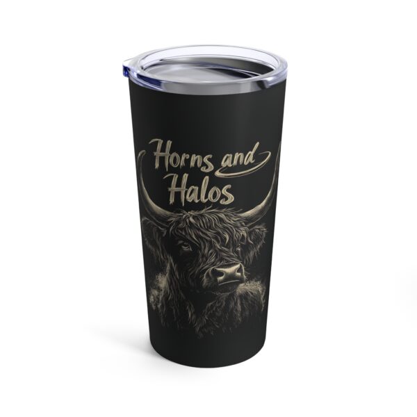 Horns and Halos Highland Cow Tumbler