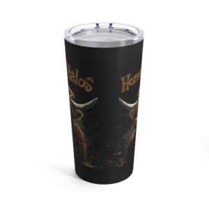 Horns and Halos Highland Cow Tumbler