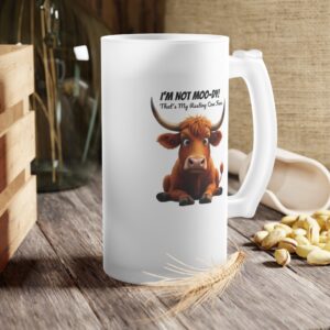 I'm Not Moo-dy That's My Resting Cow Face - Frosted Highland Cow Mug