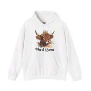 Moo-d Queen - Highland Cow Hoodie / Sweatshirt