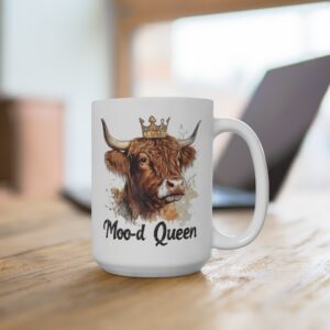 Moo-d Queen Highland Cow Mug