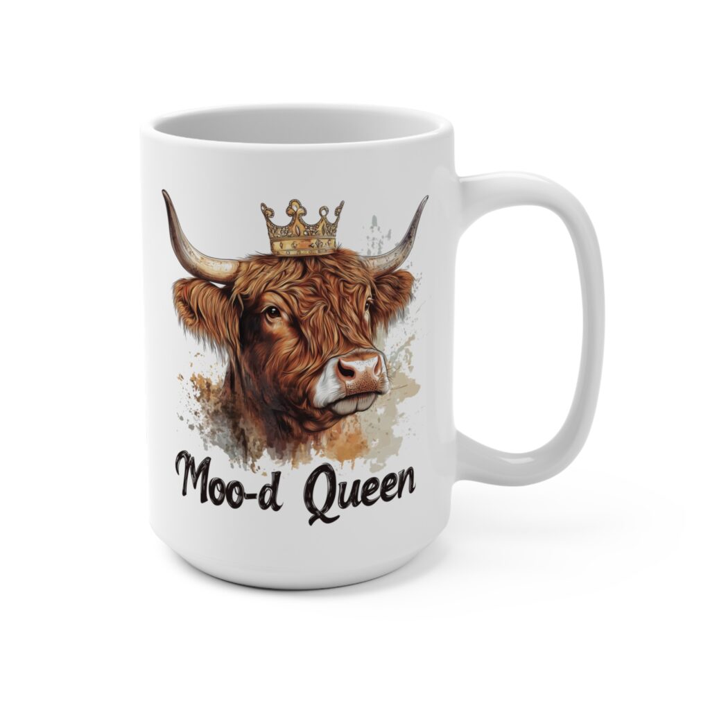 Moo-d Queen Highland Cow Mug