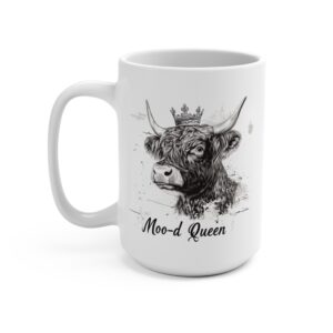 Moo-d Queen Highland Cow Mug