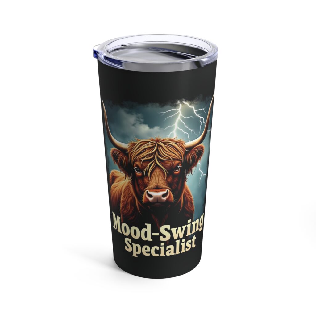 Moo-d Swing Specialist - Highland Cow Tumbler