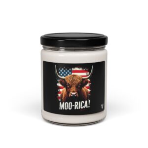 Moo-rica - Patriot - Highland Cow Candle