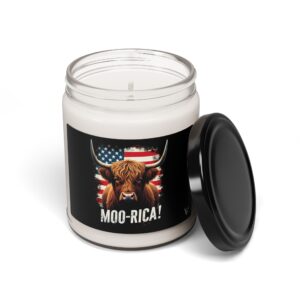 Moo-rica - Patriot - Highland Cow Candle