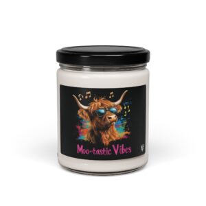 Moo-tastic vibes - highland cow candle