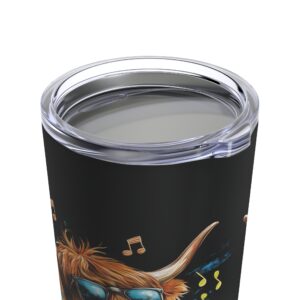 Moo-tastic vibes - highland cow tumbler