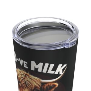 Moo-ve Milk, This is a Job For Wine - Highland Cow Tumbler