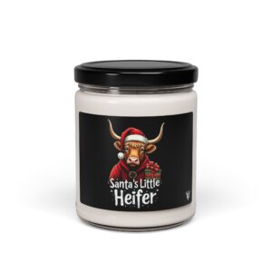 Santa's Little Heifer - Highland Cow Candle