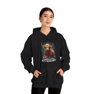 Santa's Little Heifer - Highland Cow Hoodie / Sweatshirt