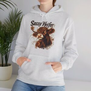 Sassy Heifer (5) - Highland Cow Hoodie / Sweatshirt