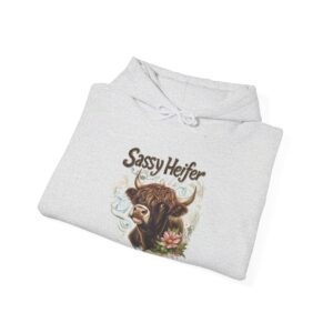 Sassy Heifer (6) - Highland Cow Hoodie / Sweatshirt